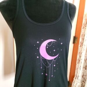 🔮Bella Canvas Graphic Tank with Crescent Moon Design
